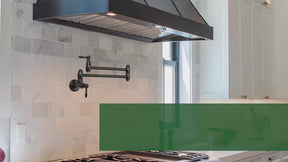 Matte Black Pot Filler Kitchen Faucet Wall-Mounted - AK98288-MB