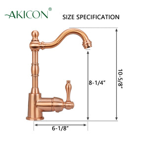 One-Handle Copper Widespread Kitchen Bar Faucet - AK96118P1