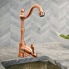 One-Handle Copper Widespread Kitchen Bar Faucet - AK96118P1