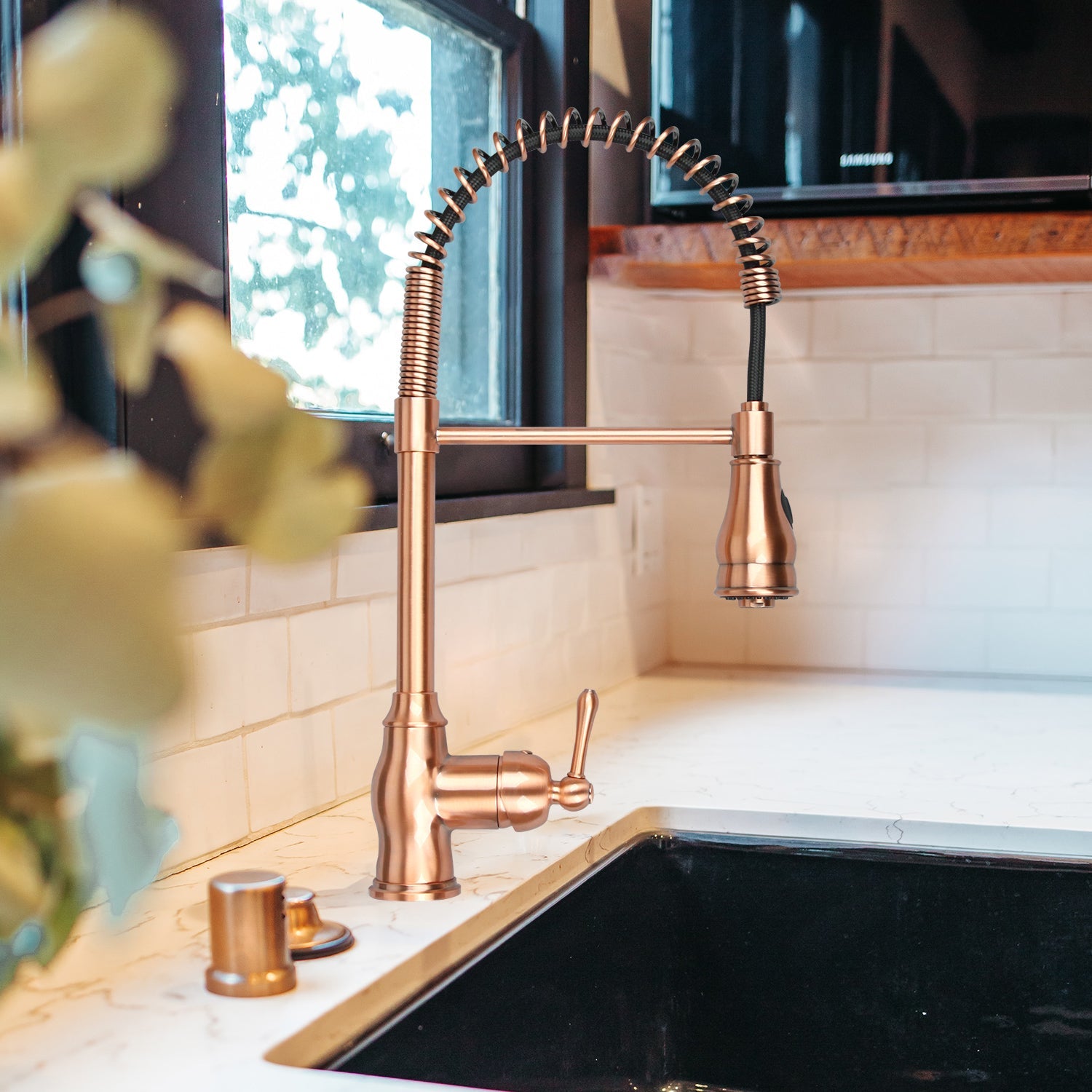 copper kitchen sink faucet