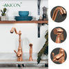One-Handle Copper Widespread Kitchen Faucet with Side Sprayer - AK96918C