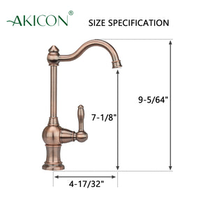One-Handle Antique Copper Drinking Water Filter Faucet Water Purifier Faucet - AK97718-AC