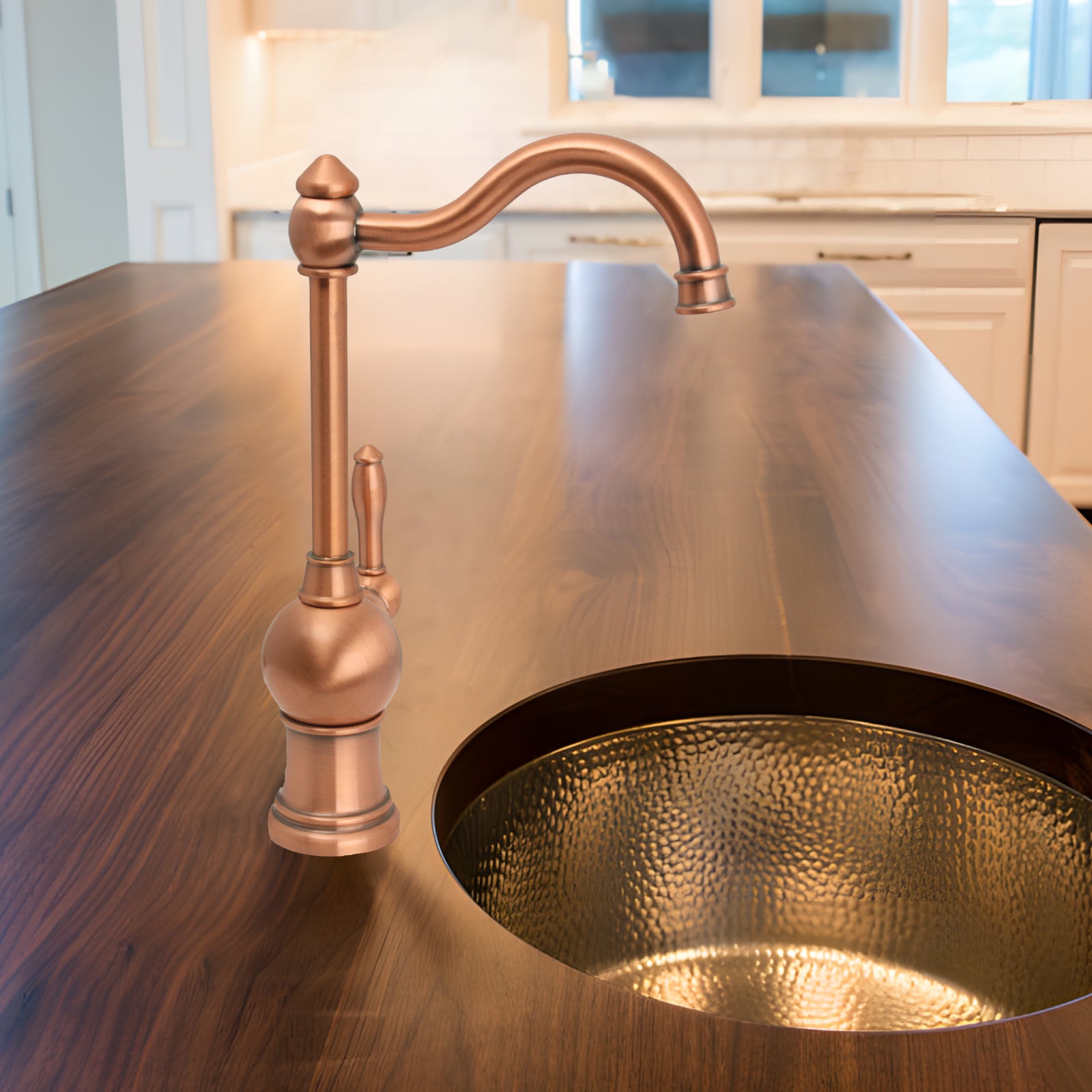 One-Handle Copper Drinking Water Filter Faucet for Instant Hot Water Tank Dispenser & Filtration System - AK97718A1-C