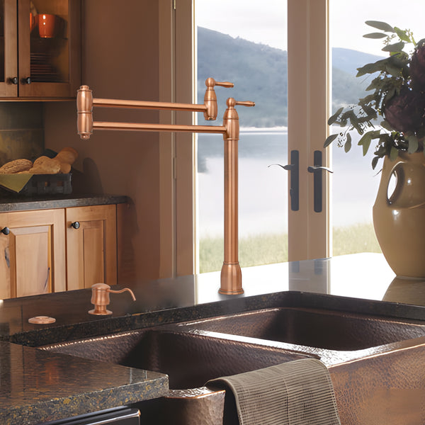 Copper Pot Filler Kitchen Faucet Deck-Mounted - AK98188