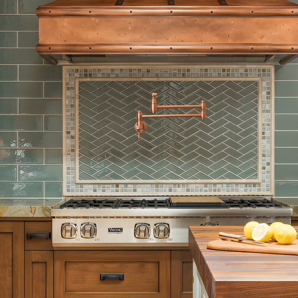 Copper Pot Filler Kitchen Faucet Wall-Mounted - AK98288C