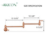 Copper Pot Filler Kitchen Faucet Wall-Mounted - AK98288C