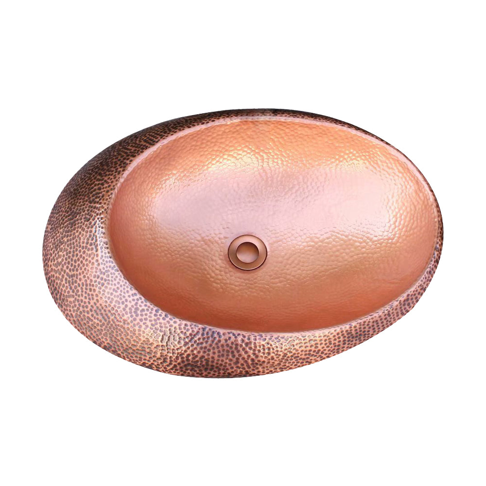 Rustic copper sink