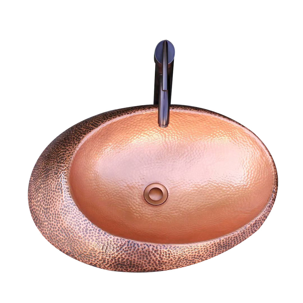 Copper bathroom sink