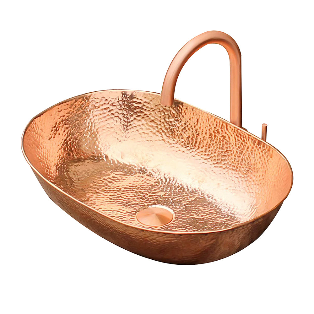 Akicon Copper Oval Bathroom Sink - AKS206-C