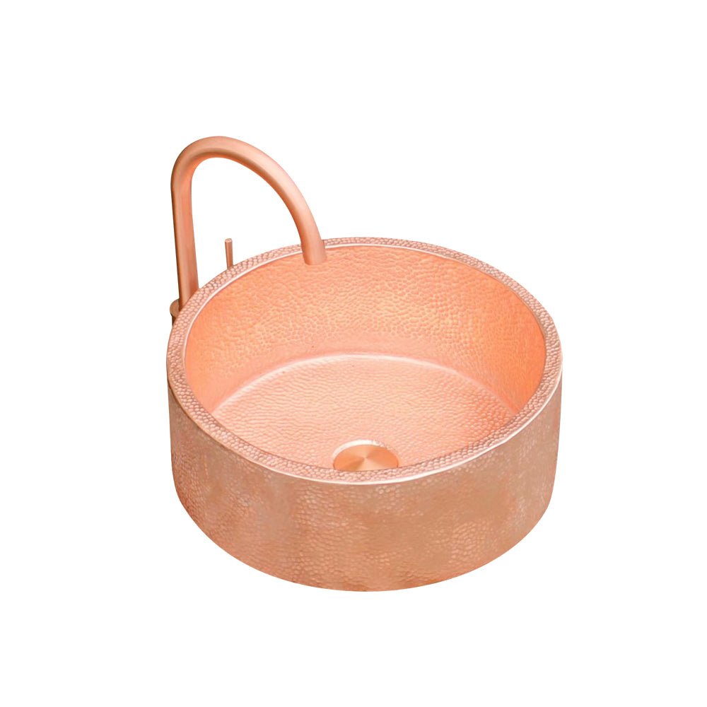Akicon Copper Round Bathroom Sink - AKS204-C