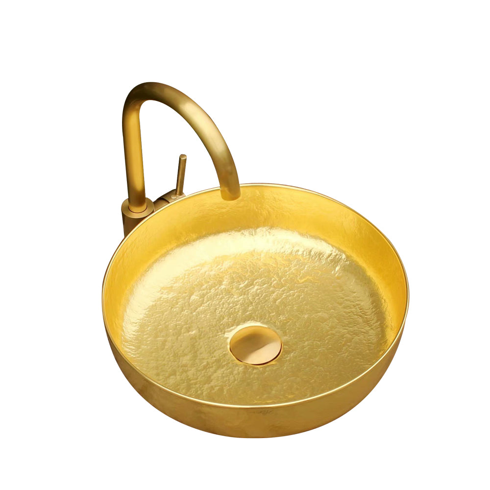 Akicon Copper Round Bathroom Sink - AKS205-C