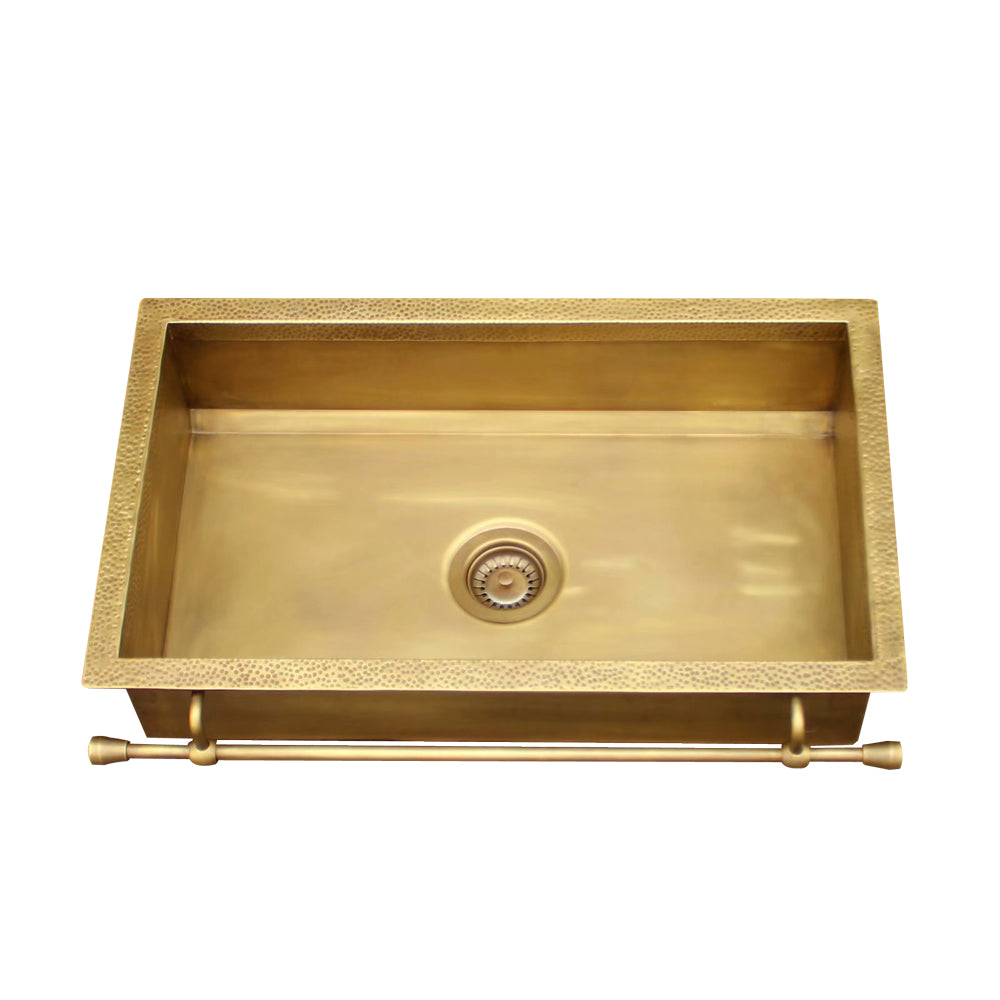 Akicon Equal Bowl Farmhouse Copper Kitchen Sink - AKS506-C