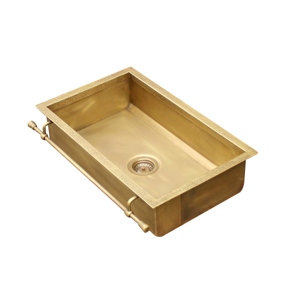 Akicon Equal Bowl Farmhouse Copper Kitchen Sink - AKS506-C