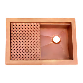 Akicon Workstation Undermount Copper Kitchen Sink - AKS50026-C