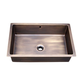 Akicon Single Bowl Undermount Copper Kitchen Sink - AKS50013-C