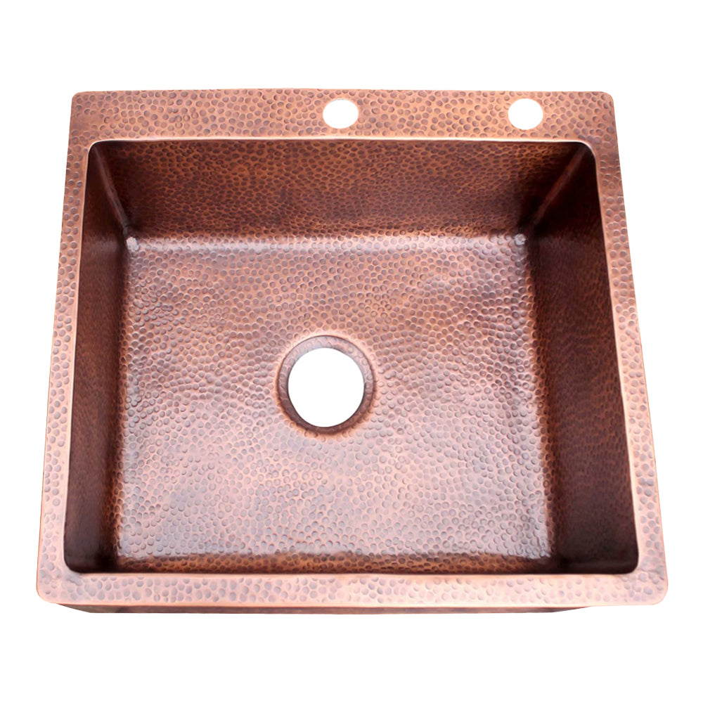 Akicon Single Bowl Drop-In Copper Sink -AKS50033-C
