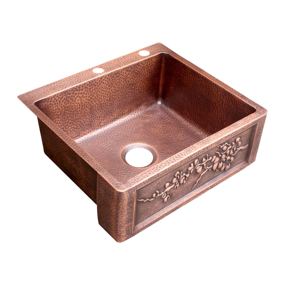 Akicon Single Bowl Drop-In Copper Sink -AKS502-C