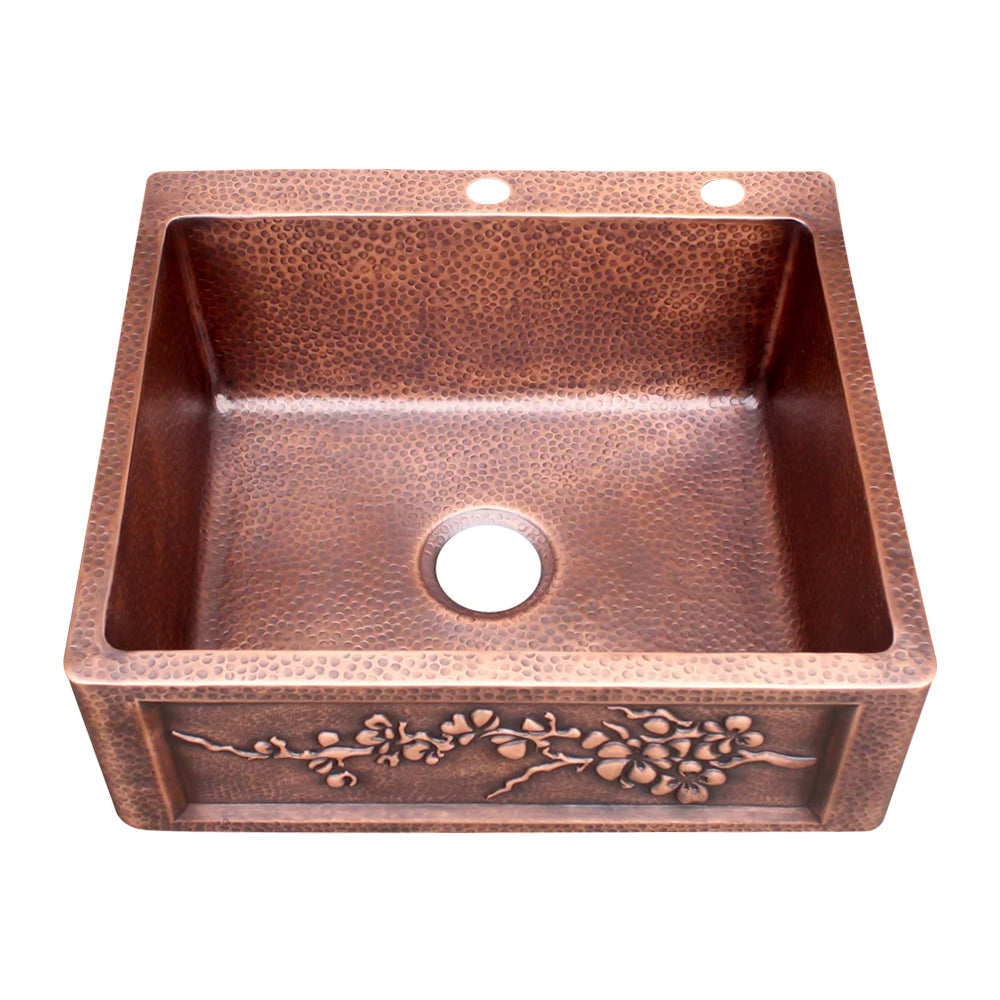 Akicon Single Bowl Drop-In Copper Sink -AKS50033-C