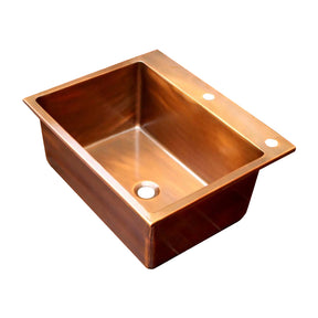 Akicon Single Bowl Drop-In Copper Sink -AKS50006-C