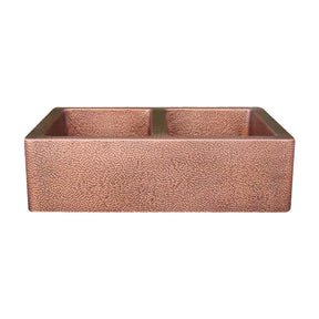 Akicon Double Bowl Farmhouse Apron Copper Kichen Sink - AKS603-C