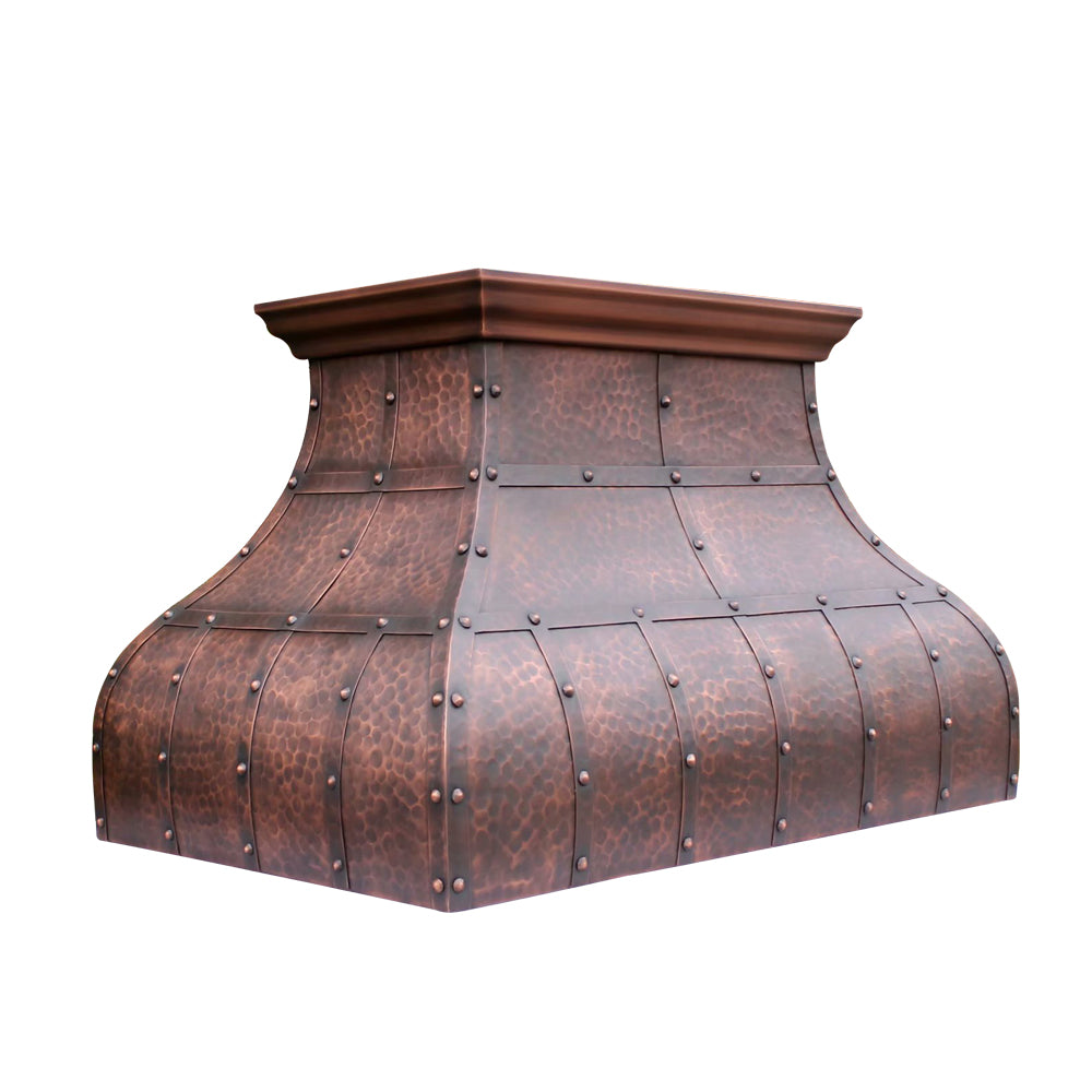 Copper kitchen hood