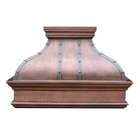 Copper kitchen hood