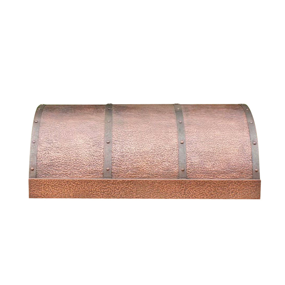 Copper kitchen hood
