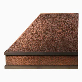 Designer copper range hood