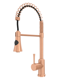 One-Handle Pre-Rinse Spring Copper Kitchen Faucet - AK96566-C