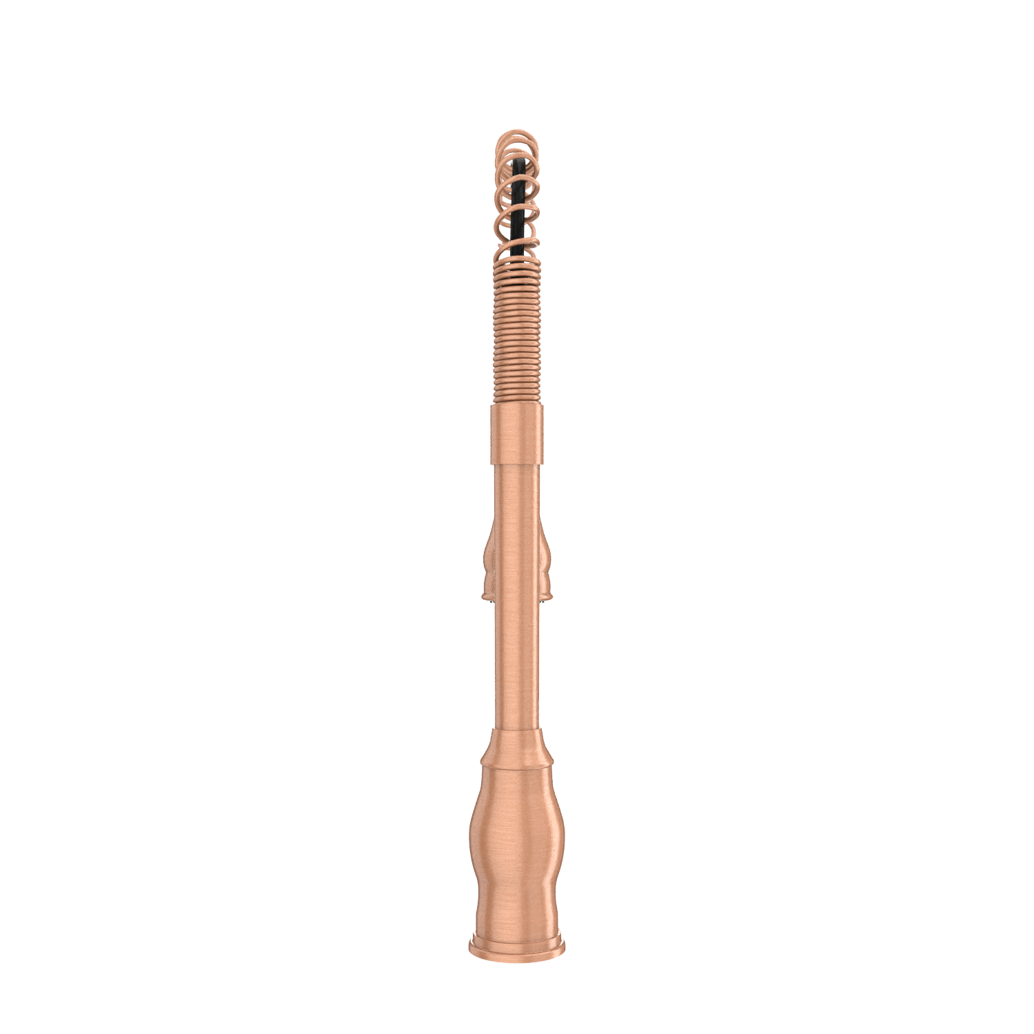 Copper Kitchen Faucet with Soap Dispenser, Single Handle Solid Brass High Arc Pull Down Sprayer Head Kitchen Sink Faucets with Deck Plate