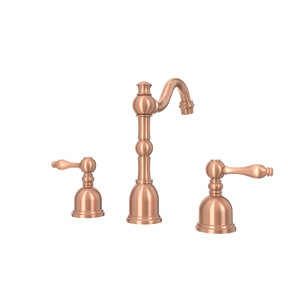Two-Handle Brushed Gold Widespread Bathroom Sink Faucet - AK41518BTG