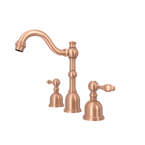 Two-Handle Antique Copper Widespread Bathroom Sink Faucet - AK41518AC