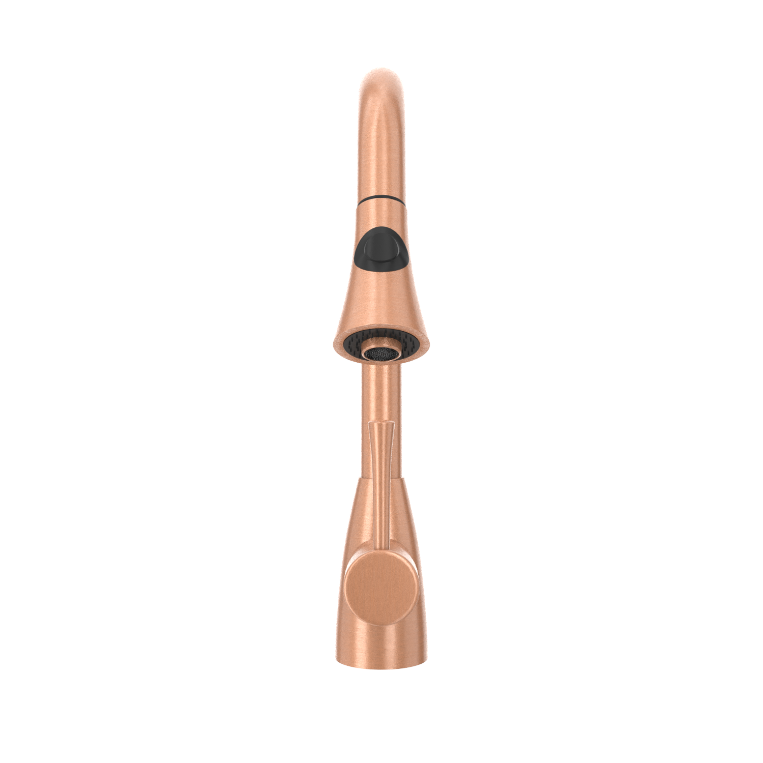 Copper Kitchen Faucet with Soap Dispenser, Single Handle Solid Brass High Arc Pull Down Sprayer Head Kitchen Sink Faucets with Deck Plate