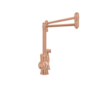 One-Handle Copper Pot Filler Kitchen Faucet with Side Sprayer - AK96918P1