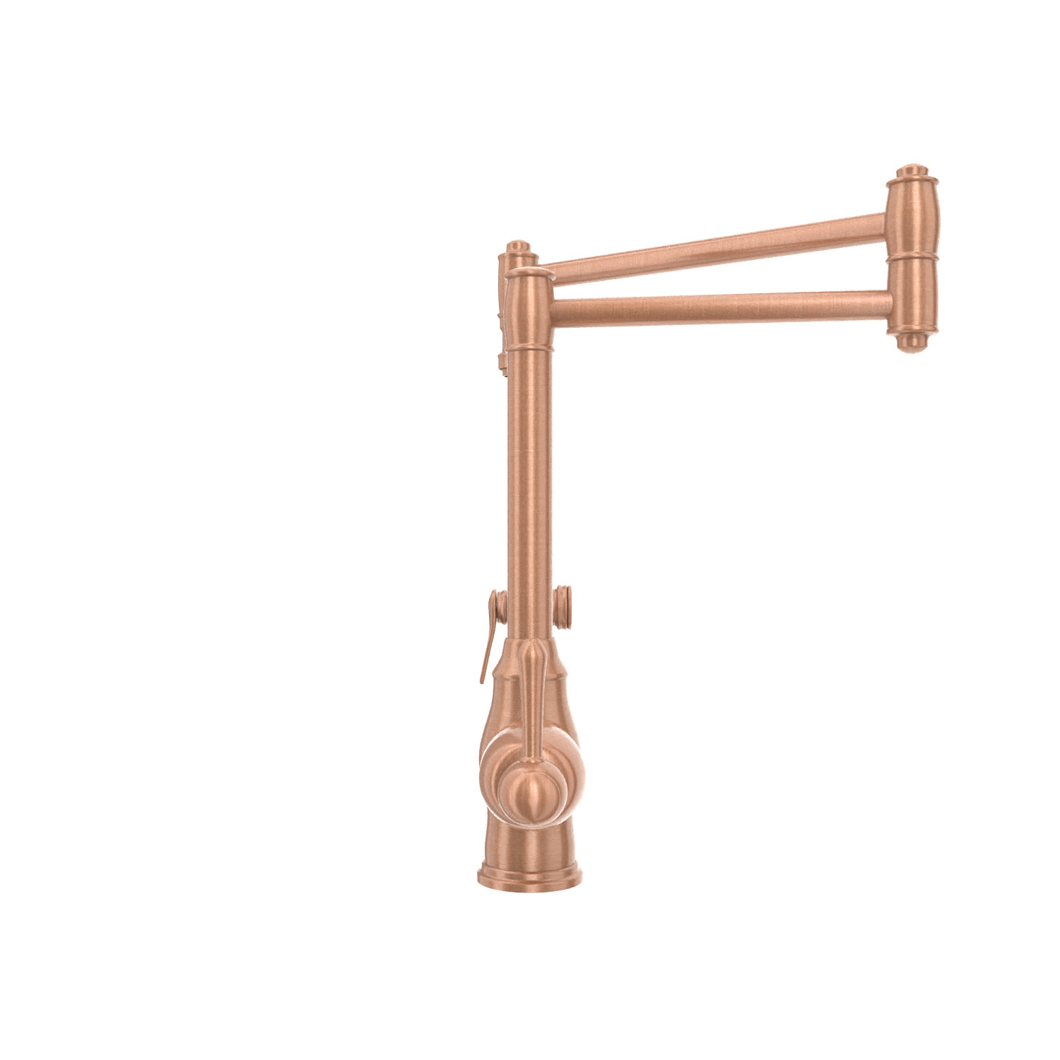 One-Handle Brushed Gold Pot Filler Kitchen Faucet with Side Sprayer - AK96918P1