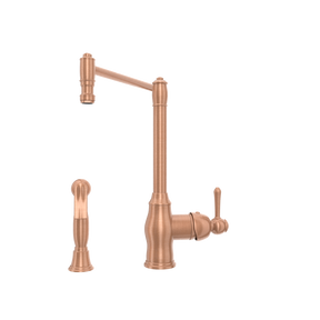 One-Handle Copper Pot Filler Kitchen Faucet with Side Sprayer - AK96918P1