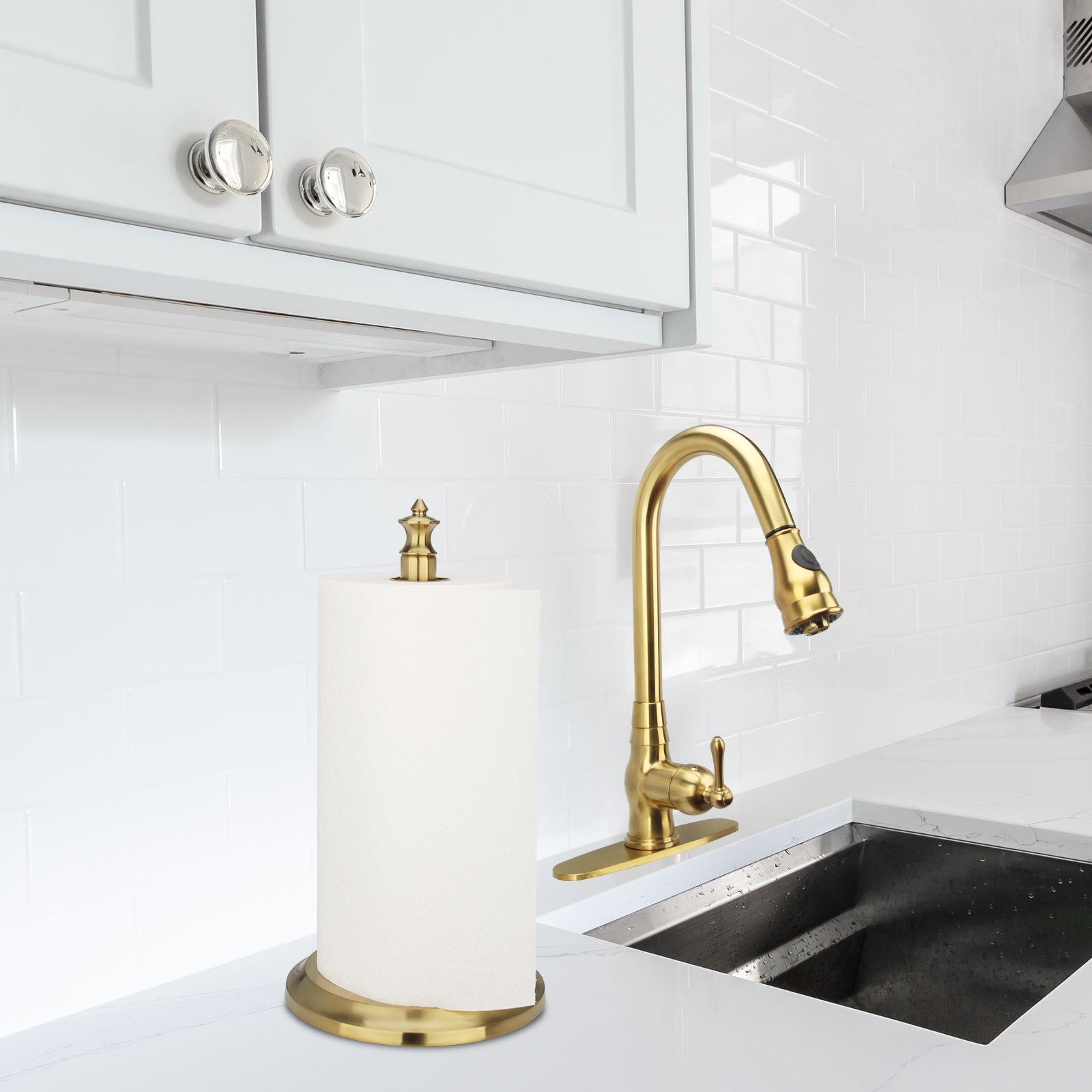 Copper paper towel holder