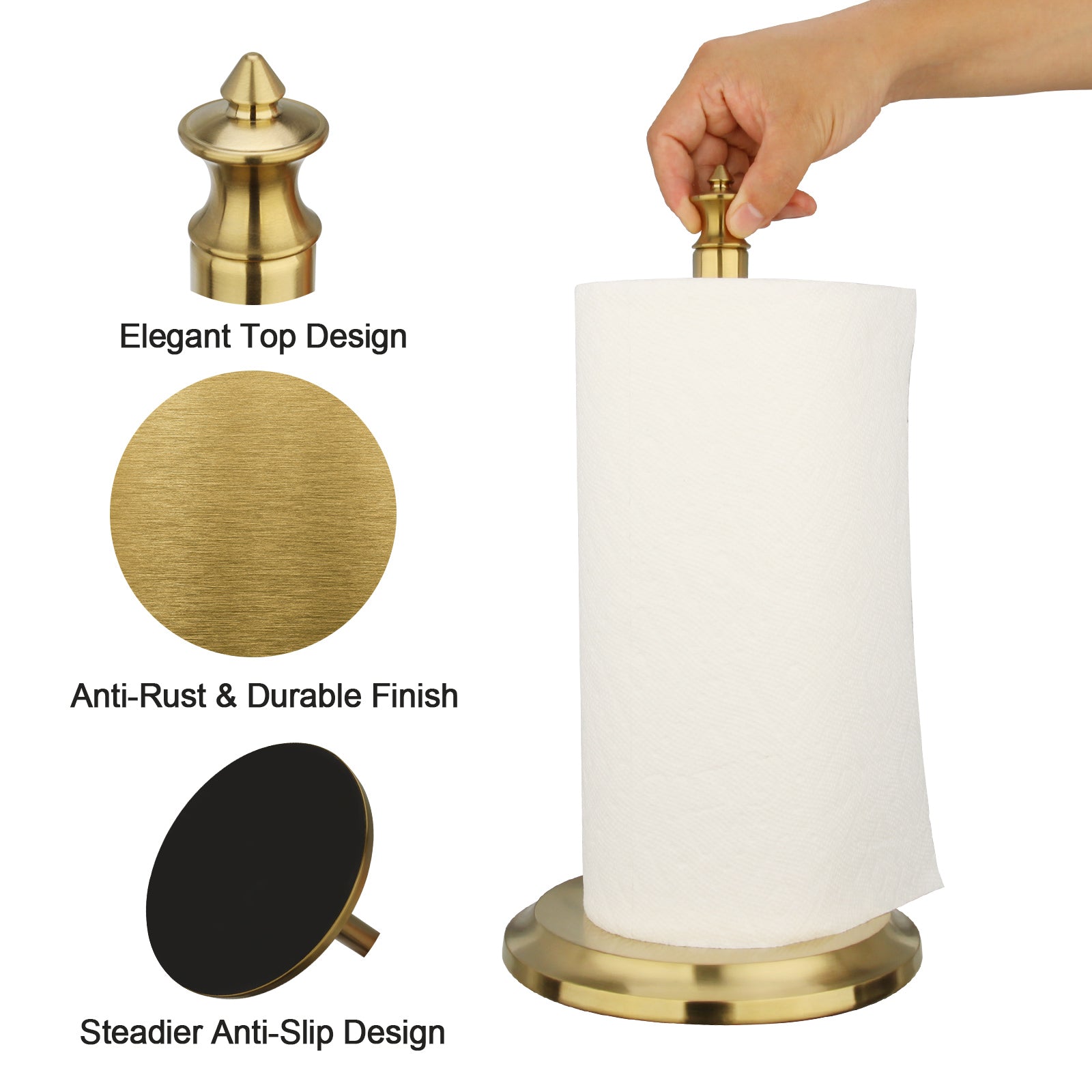 Countertop paper towel holder