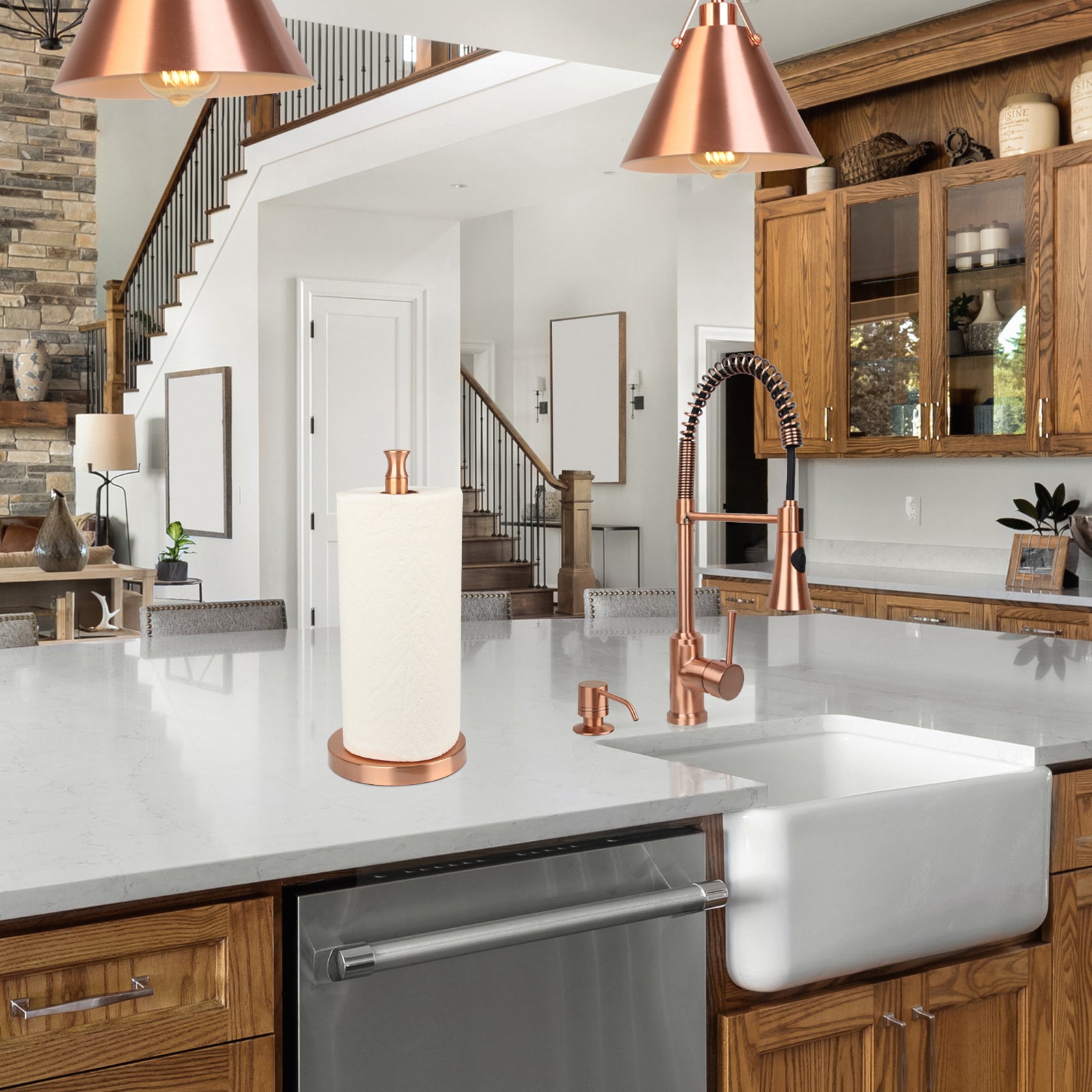 Paper towel holder stand