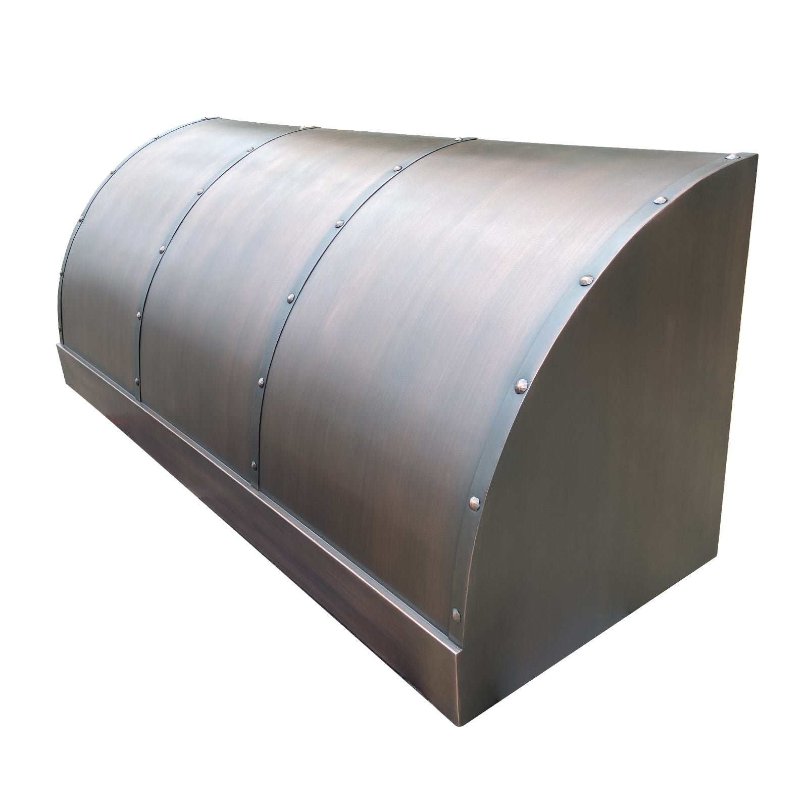 Designer copper range hood