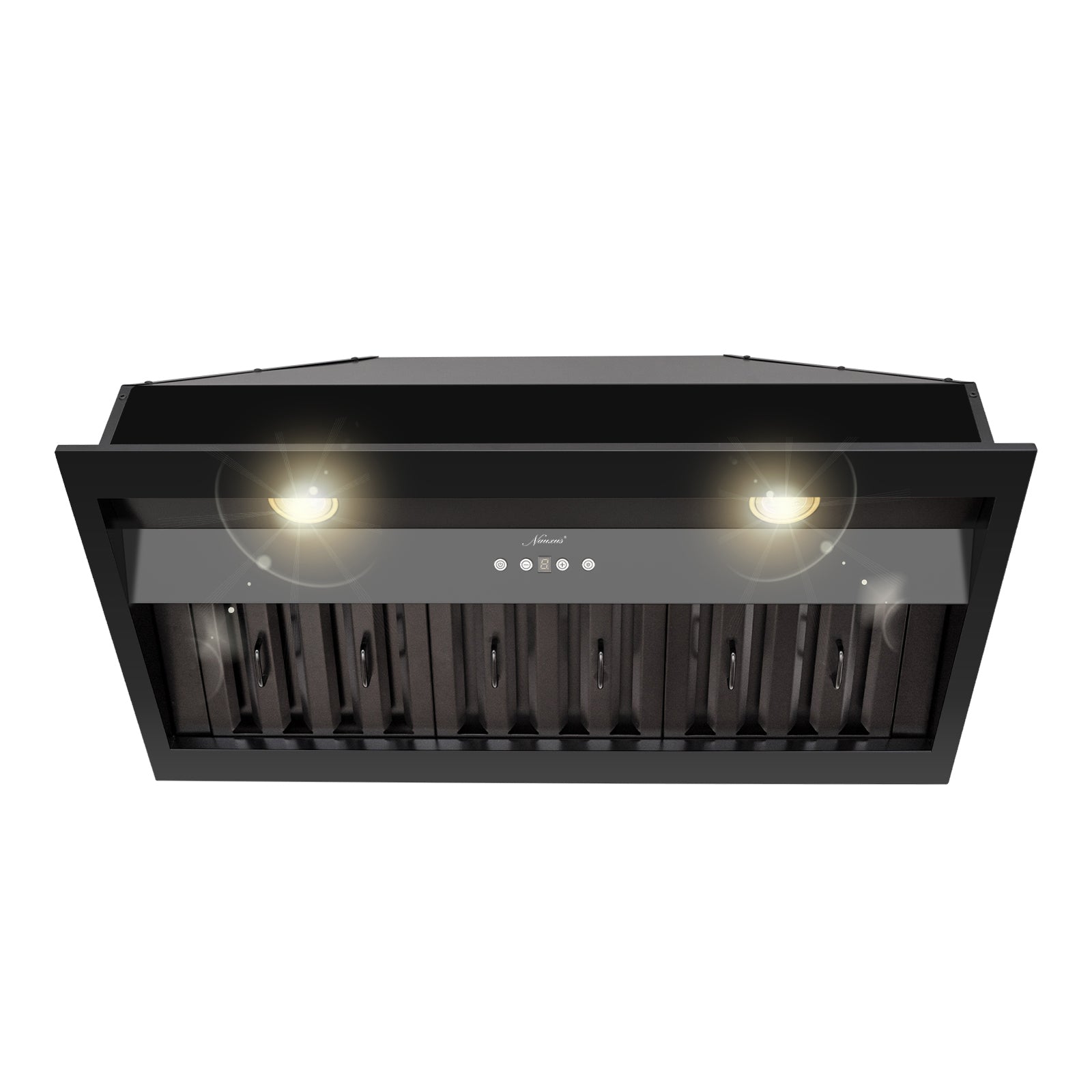 36" Range Hood Insert, Stainless Steel Kitchen Vent Hood with Dimmable LED Lights, 600CFM - NX-E90-36-MB