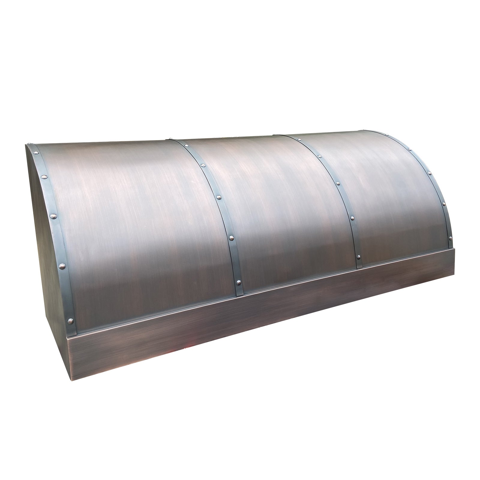 Rustic copper range hood