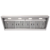 Range Hood Insert 54 Inch, 1200 CFM Built-in Kitchen Hood with 4 Speeds, Ultra-Quiet Stainless Steel Ducted Vent Hood Insert with Dimmable LED Lights and Dishwasher Safe Filter