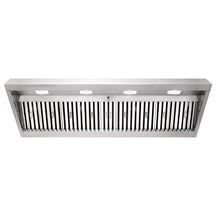 60 Inch Insert/Built-in Range Hood, Ultra Quiet, Powerful Suction Stainless Steel 8'' Duct Kitchen Vent Hood with Dimmable LED Light, 4-Speeds 1200CFM