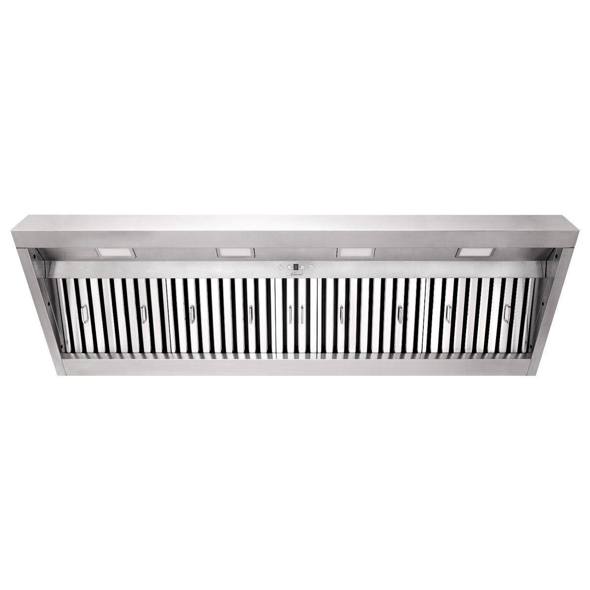 60 Inch Insert/Built-in Range Hood, Ultra Quiet, Powerful Suction Stainless Steel 8'' Duct Kitchen Vent Hood with Dimmable LED Light, 4-Speeds 1200CFM
