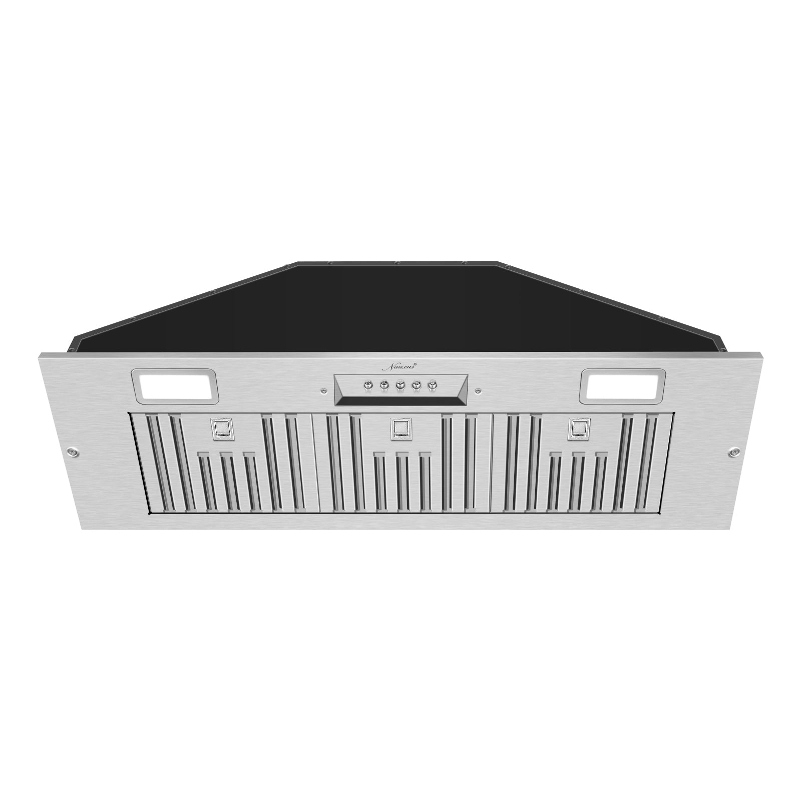 Range Hood Insert/Built-in 36 Inch,Ultra Quiet,Powelful Suction Stainless Steel Ducted Kitchen Vent Hood with LED Lights and Dishwasher Safe Filters, 3-Speeds 600 CFM