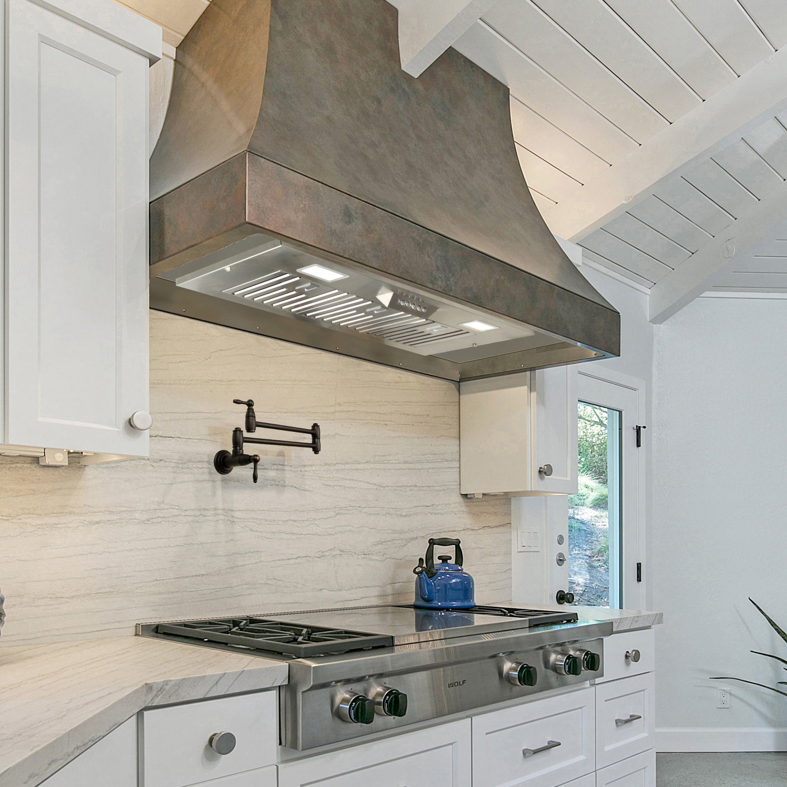 36“ Range Hood Insert, 600 CFM Built-in Stainless Steel Kitchen Hood with LED Lights - NX-HOOD-36