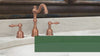 Two-Handle Copper Widespread Bathroom Sink Faucet