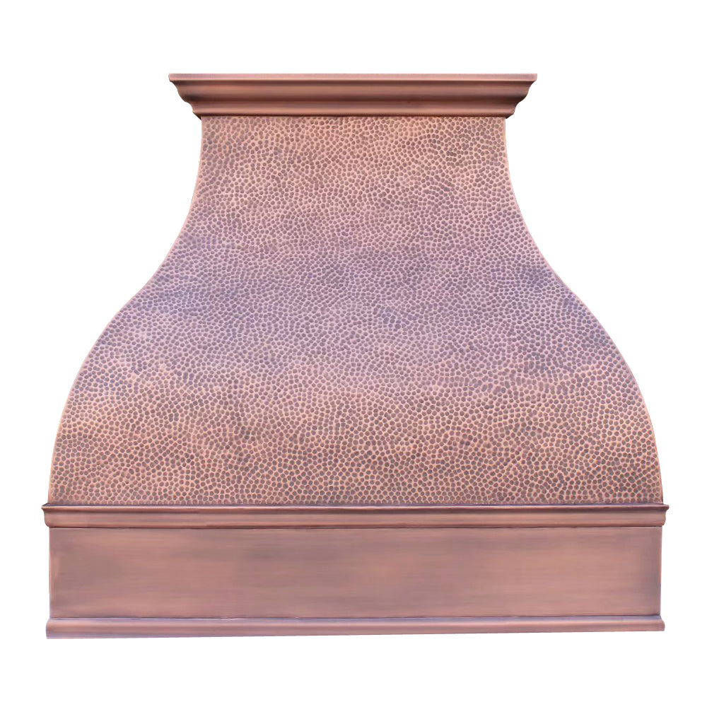 french_country_copper_hood_scalloped_brass_trim_42inch