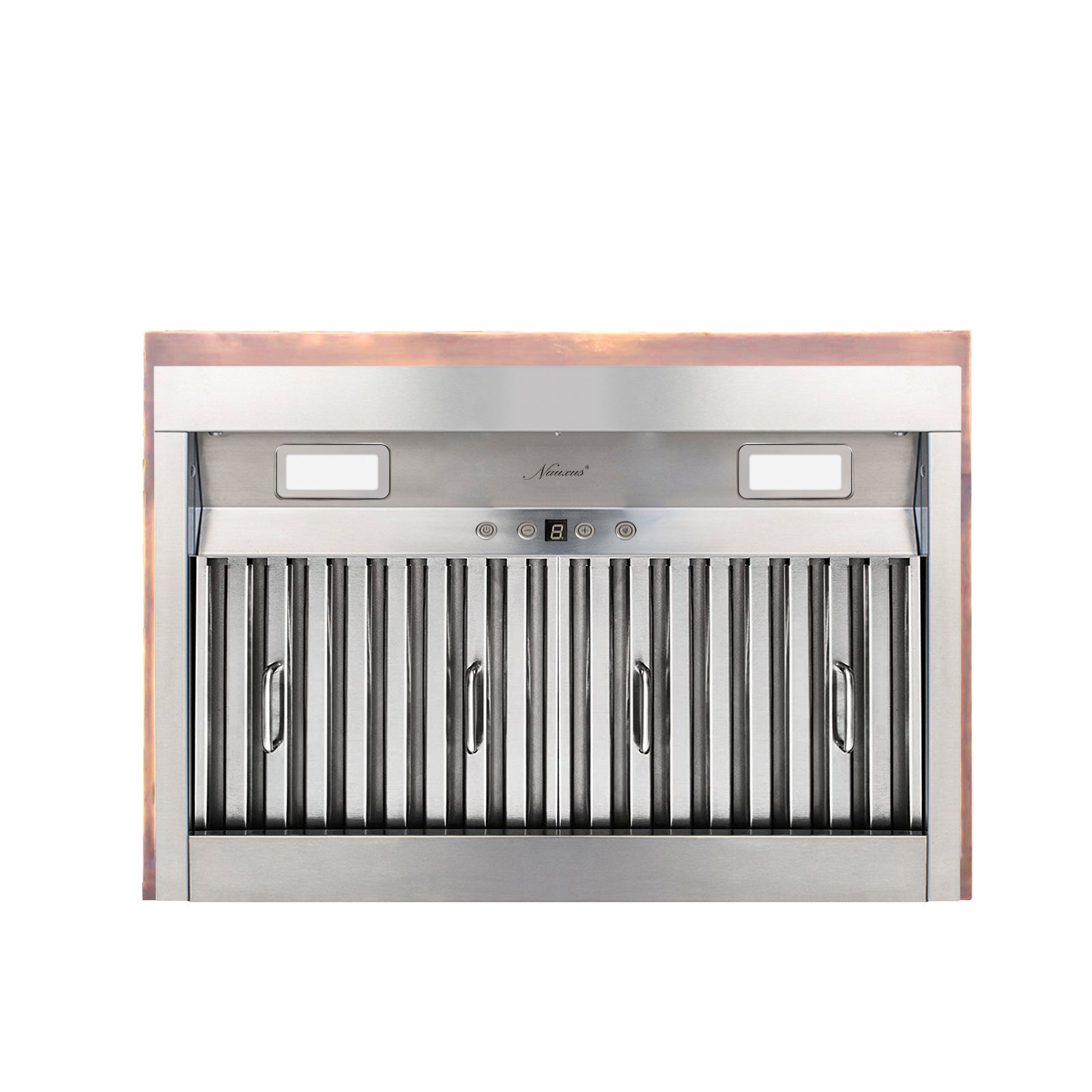 hammered_copper_range_hood_french_style_with_insert_42inch